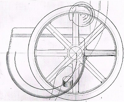 1975 - Grosses Rad - Zustand 1 - Kupferstich und Aquatinta - 79,3x98,6cm
